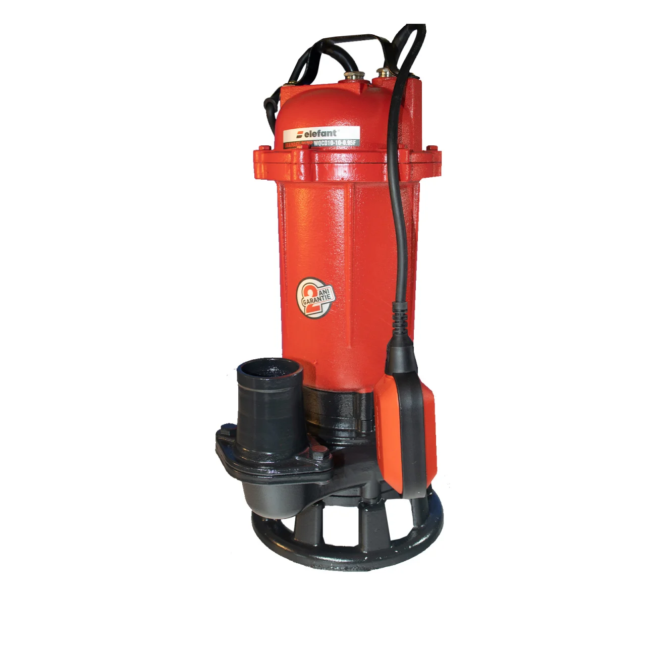 Pompa de drenaj submersibila WQCD10-10-0.95F, putere 750 W, 2850 rot / min, cu tocator, debit maxim 15000 l/h [3]