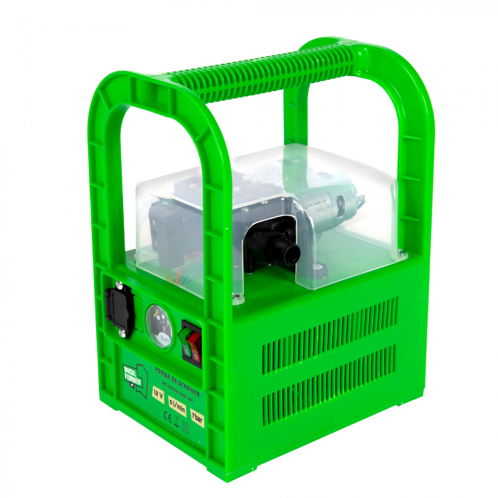 Pompa de presiune pentru stropit Micul Fermier 12V 12Ah, presiune 7 bari, debit 5 l/ min, MF-PA1012-S001-G01 [9]