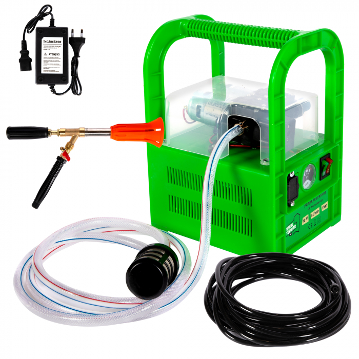 Pompa de presiune pentru stropit Micul Fermier 12V 12Ah, presiune 7 bari, debit 5 l/ min, MF-PA1012-S001-G01 [10]