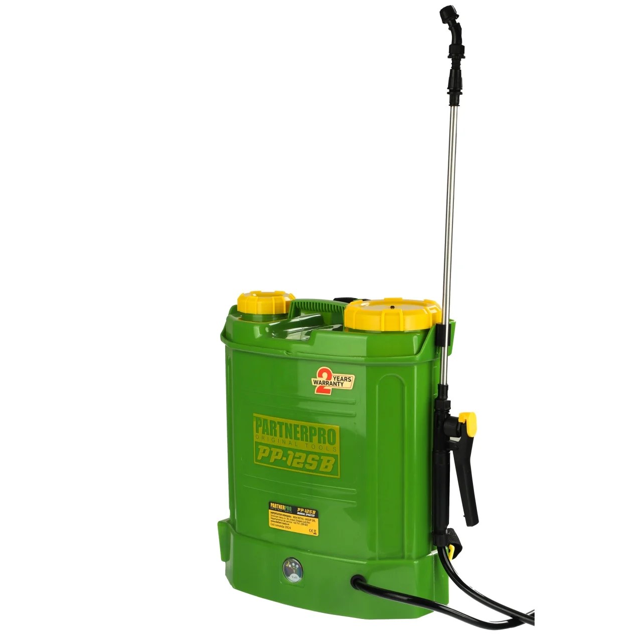 Pompa de stropit cu acumulator, capacitate 12l, acumulator 12V 8Ah, Suprafata 460 m², PartnerPro PP-12SB [2]