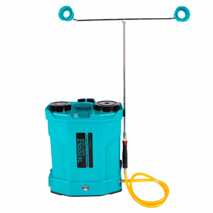 Pompa de stropit cu acumulator, Detoolz 16L, debit 2.6 l/ min, presiune 5.5 bar, DZ-PA1006-S001-G01 [9]