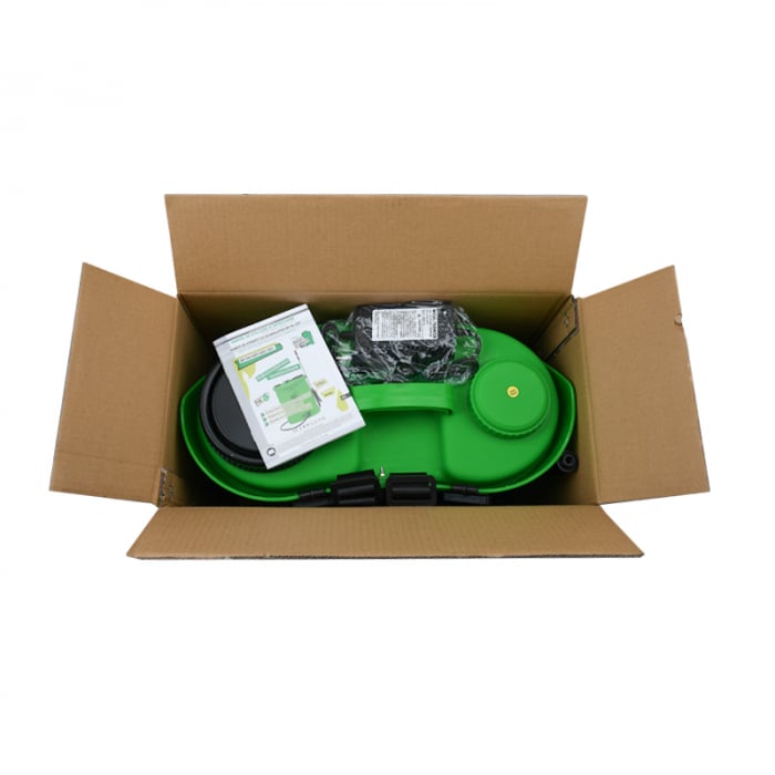 Pompa de stropit cu acumulator Micul Fermier 18L, acumulator 12 V, 5.5 bar, 4 duze, lance 80 cm, debit 2.6 L/min, MF-PA1009-S001-G01 + Atomizor electric portabil 80W [10]