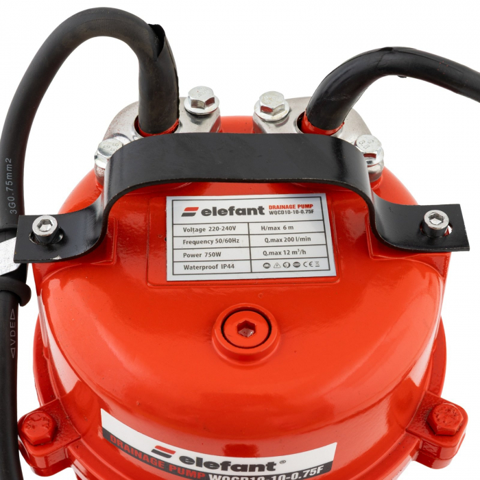 Pompa drenaj, fosa, cu cutocator, 750 w, 1 CP, 2 toli, 180 L/min, ref la 10 metri, Aquatic Elefant WQCD10-10-0.75F [3]