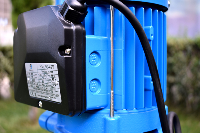 Pompa multietajata autoamorsanta verticala Gmax HMC90-4SV, 1 HP, debit 5,4 m³/h, aspiratie de la 8 m, Hmax 45 m, presiune 4,5 bar, 1 tol [5]