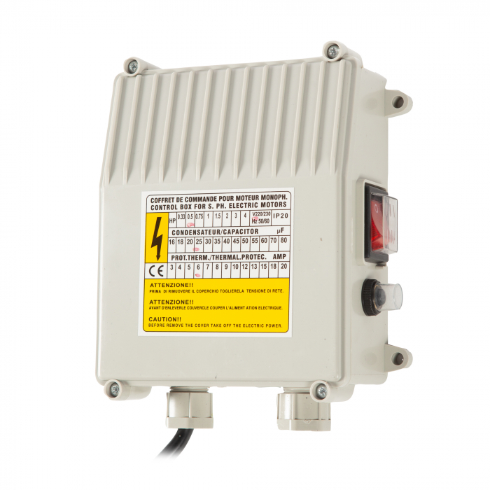 Pachet - Pompa submersibila, 75QJD 1.8-54/15-0.55, panou comanda, 75 mm, 750 W, debit  3 mc/h, Micul Fermier GF-0710-S001-G02 + Supapa + Niplu + Racord 1 tol [8]