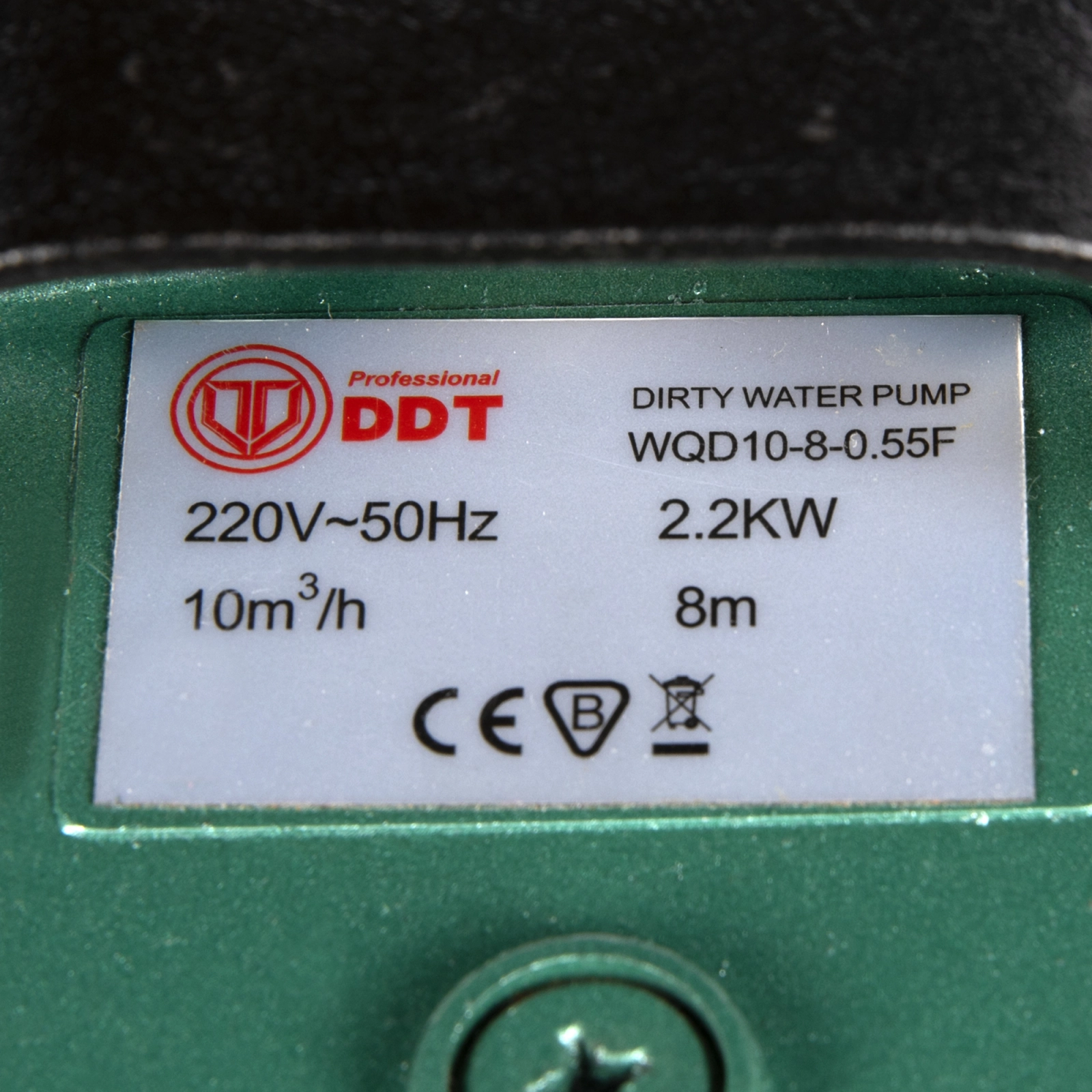 Pompa submersibila apa murdara, cu plutitor, fara tocator, DDT, WQD10, 2200 W, 10 m³/h, 8 m [3]