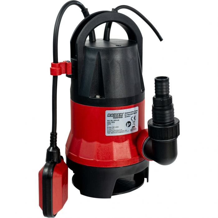 Pompa submersibila apa murdara, putere 400W, refulare 1 tol, debit 125L/min, 35mm RD-WP47 [1]