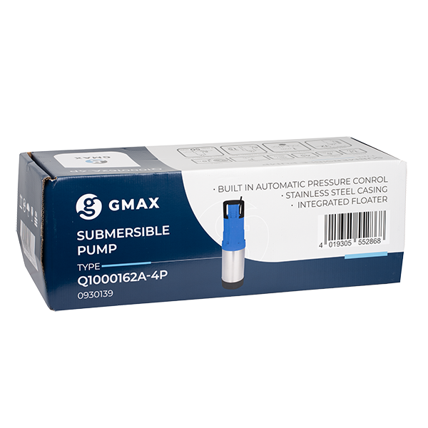 Pompa submersibila automata cu senzor incorporat Gmax Q1000162A-4P, Debit maxim 6 m3/h, Putere 1.1 kw, [2]