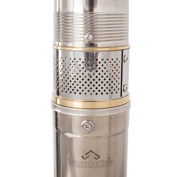 Pompa submersibila centrifugala multietajata Wasserkonig WKM5600-105/3.5, diametru 3.5", putere 1850 W, debit 5700 l/h, inaltime refulare 102 m [4]
