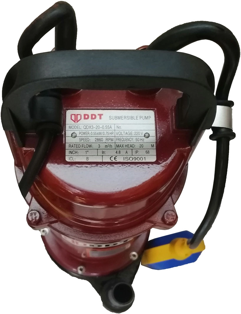Pompa submersibila cu plutitor, DDT, QDX20, 550 W, Rosu/Negru, debit 3 m³/h [2]