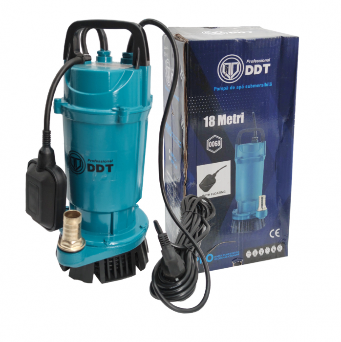 Pompa submersibila cu plutitor DDT, QDXS-0,4F, 400 W, 1.5 m³/h, 2860 Rpm, 18 Metri [1]