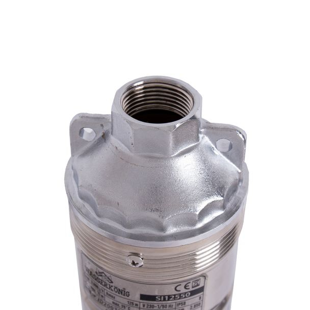 Pompa submersibila cu surub Wasserkonig SI12550, pentru ape curate, diametru 4", putere 1600 W, debit 3000 l/h, inaltime refulare 125 m [5]