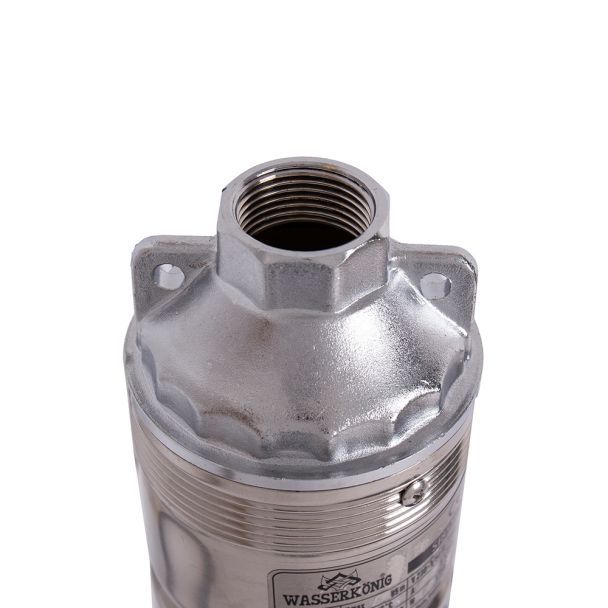 Pompa submersibila cu surub Wasserkonig SI8550, pentru ape curate, diametru 4", inox, putere 1150 W, debit 3000 l/h, inaltime refulare 85 m [5]