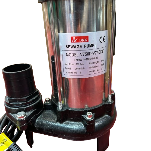 Pompa submersibila cu tocator DRK pentru apa murdara, model V750D, 2 toli, putere 750W [3]