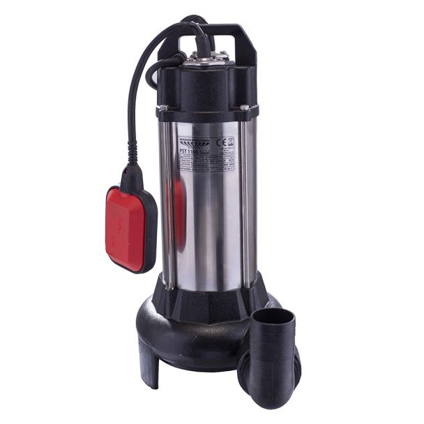 Pompa submersibila cu tocator Wasserkonig PST1100, particule max. 10 mm, putere 1100 W, debit 16000 l/h, inaltime refulare 9 m [2]
