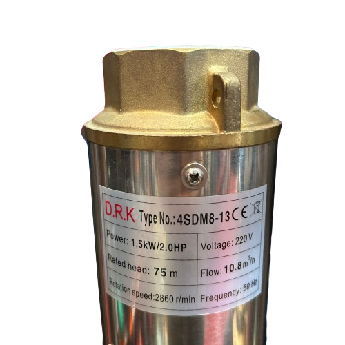 Pompa Submersibila cu Turbina DRK, Model 4SDM8-13, 13 turbine, refulare 75 m, putere 1.5 kW/ 2HP, debit 10 m³/h [3]