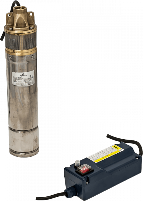 Pompa submersibila de foraj Gmax 4SKm100, debit 2.5 m3/h, putere 750 w, coloana de apa 61 m, cablu 20 m, cupru [1]