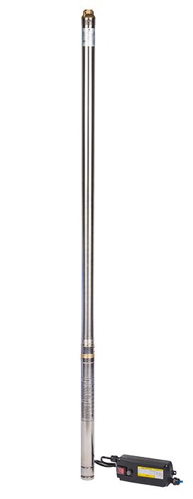 Pompa submersibila de foraj Gmax 50QJD 50QJD130-0.25, Debit 1.5 m3/h, Diametru 53 mm, Putere 250 w,  coloana 37 m [1]