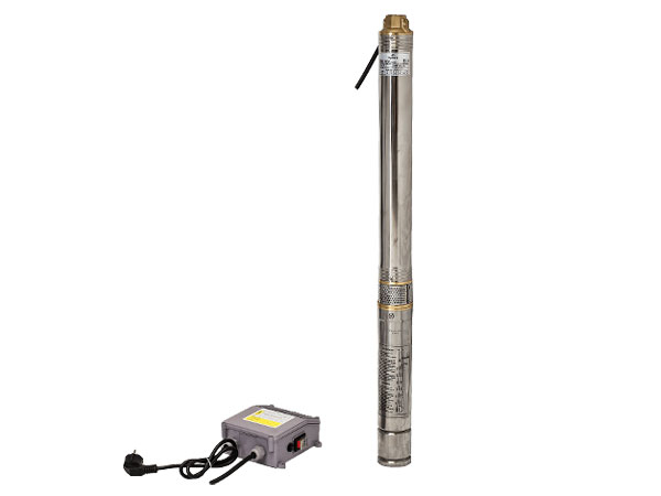 Pompa submersibila de foraj Gmax 75QJD140-1.1, debit 2.8 m3/h, diametru pompa 75 mm, putere 1.1 kw, coloana de apa 144 m [1]