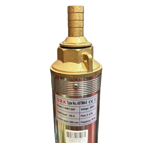 Pompa submersibila DRK, Model 4STM4-8, putere 1.1 kW, 8 turbine, refulare 120 m, debit 5m3/h [3]