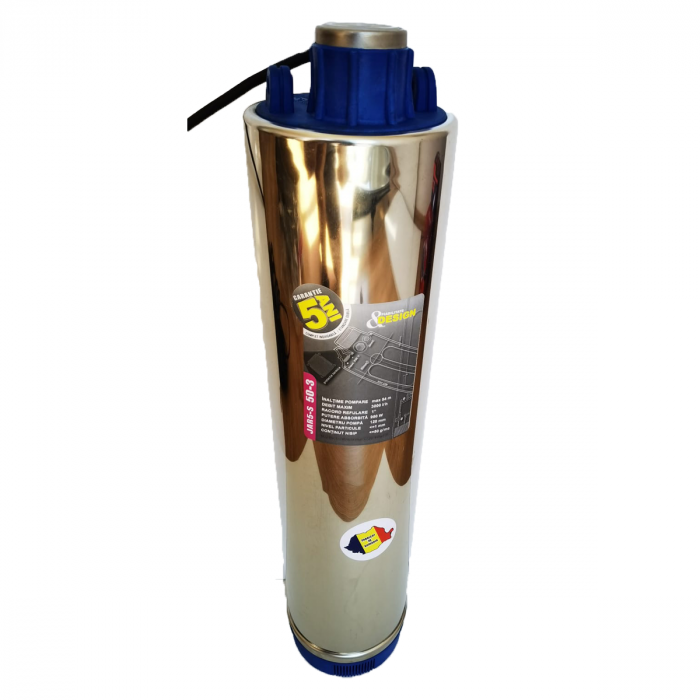 Pompa submersibila Romaneasca Jar 5 S 50-3 debit 3 m3/h, putere 950 W, inaltime pompare 54 m [3]
