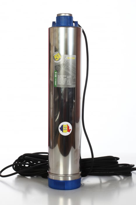 Kit complet sistem hidrofor - Pompa submersibila Romaneasca  Jar 5 S 60-6 debit 6 m3/h, putere 1350 W, inaltime pompare 62 m + Vas expansiune 50 Litri cu membrana [2]