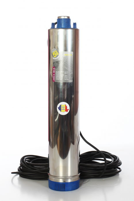 Kit hidrofor - Pompa submersibila Romaneasca  Jar 5 S 70-3 debit 3 m3/h, putere 1350 W, inaltime pompare 75 m +  Vas expansiune 50 Litri cu membrana [2]