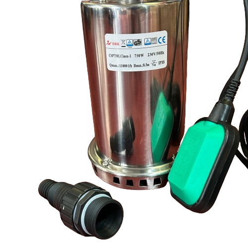 Pompa Submersibilă pentru Apă Murdară DRK CSP750LC – Inox, 750W, Debit Max 11000 l/h, Flotor Electric, Cablu 10m [3]