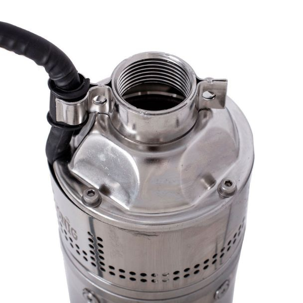 Pompa submersibila periferica Wasserkonig HS1100-5.6, diametru 4", inox, putere 1100 W, debit 2796 l/h, inaltime refulare 56 m [4]