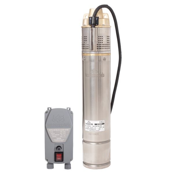 Pompa submersibila periferica Wasserkonig SI10551, diametru 4", 1500 W, debit 3060 l/h, inaltime refulare 105 m [2]