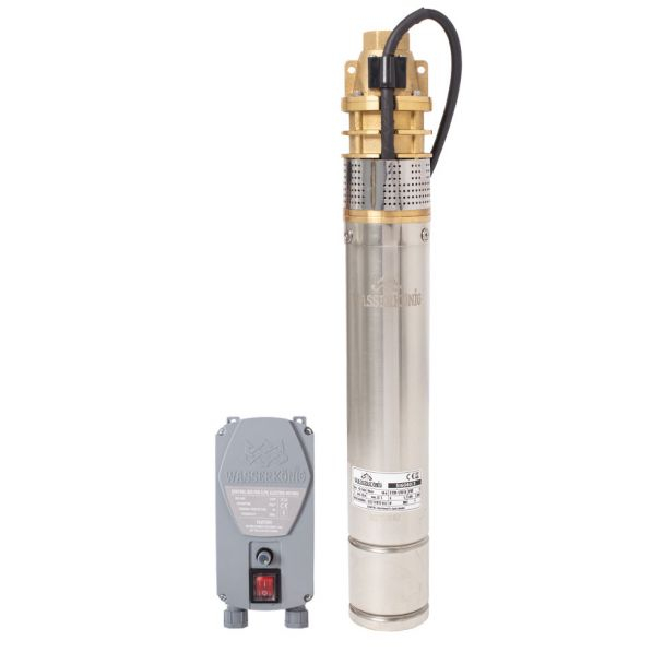 Pompa submersibila periferica Wasserkonig SI6040/3, diametru 3", putere 900 W, debit 2400 l/h, inaltime refulare 60 m [2]