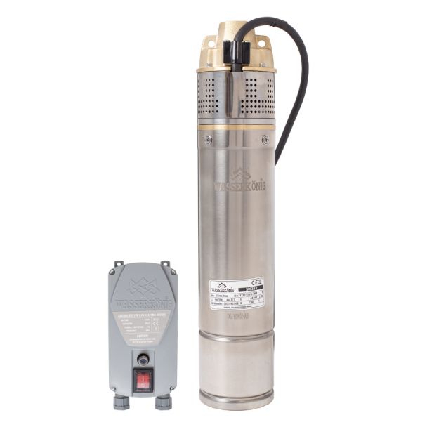Pompa submersibila periferica Wasserkonig SI6352, diametru 4", 1150 W, debit 3120 l/h, inaltime refulare 63 m [2]