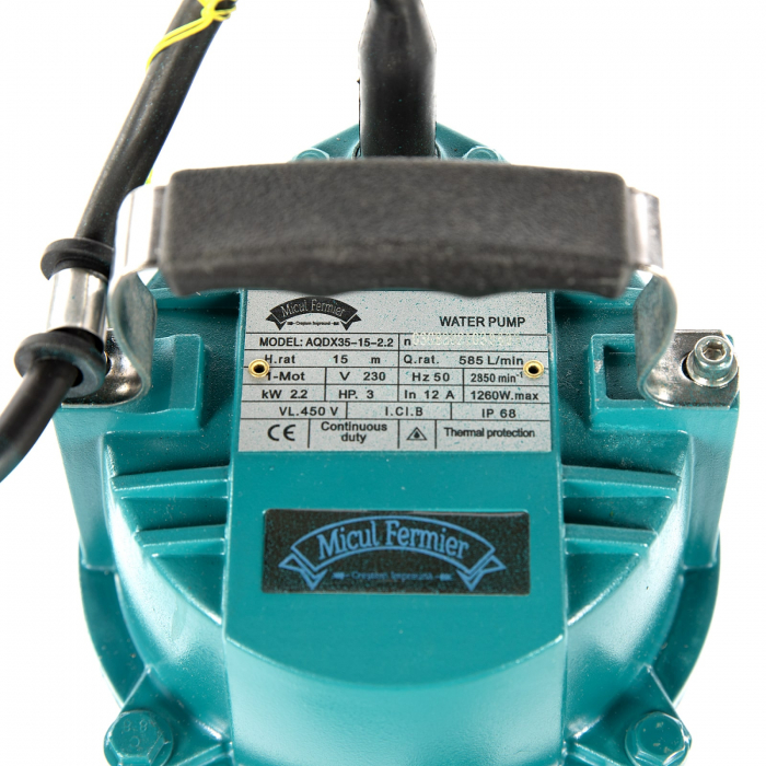 Pompa submersibila QDX35 - inaltime pompare 15 M, putere 2.2KW, 3 toli, Micul Fermier GF-2053 [2]