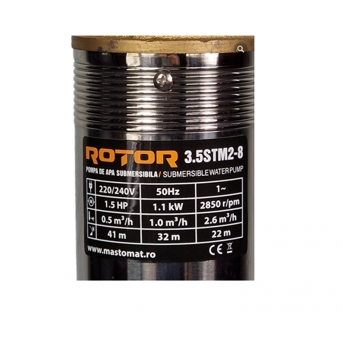 Pompa submersibila Rotor 3.5stm2-8, 1100 w, 41 m, 2,6 m³/h [2]