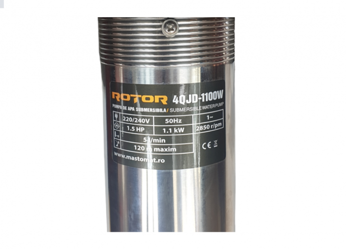Pompa Submersibila ROTOR 4QJD2/8-1100W, debit 5 m³/h [2]