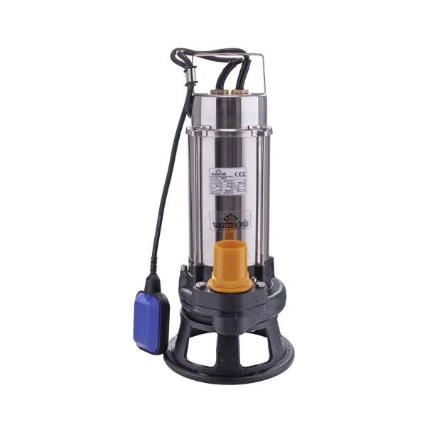 Pompa submersibila Wasserkonig PSI14, particule max. 25 mm, putere 1500 W, debit 18000 l/h, inaltime refulare 14 m [1]