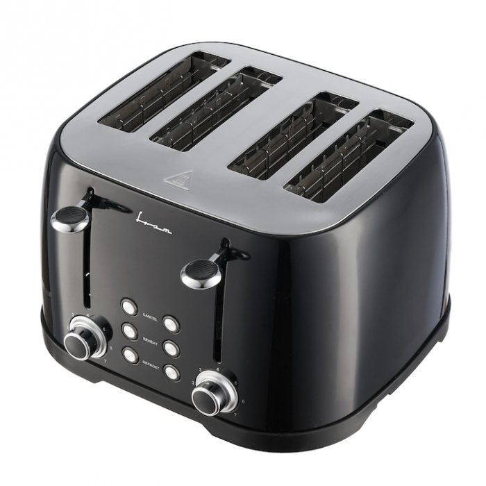 Prajitor de paine FRAM FTP-800BK, 1600W, capacitate 4 felii, 6 nivele de rumenire, Negru [3]