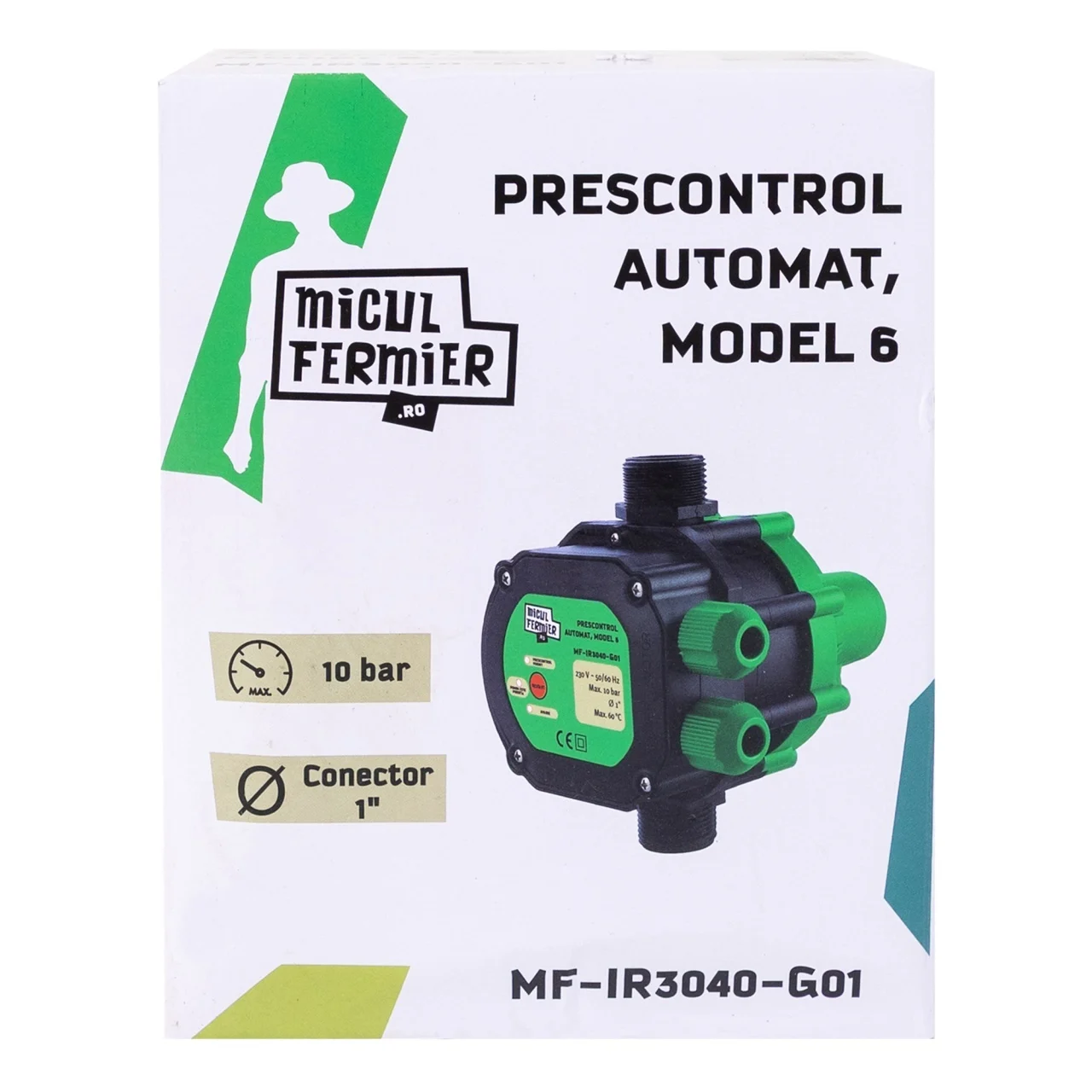 Prescontrol automat Micul Fermier, racord 1 Tol, 1.5 kW, presiune maximă 10 bari, MF-IR3040-G01 [4]