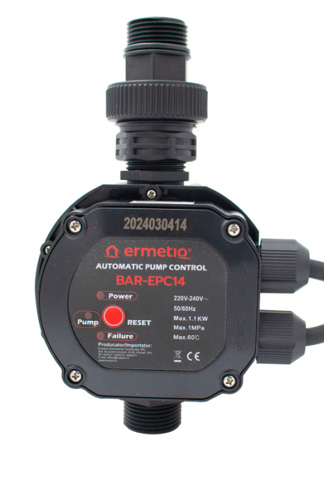 Presostat Electronic pentru Apă – BAR-EPC14, Reglaj Digital al Presiunii 0,5–10 bar, Protecție IP65, Ideal pentru Sisteme de Pompare și Rețele de Apă Potabilă [2]