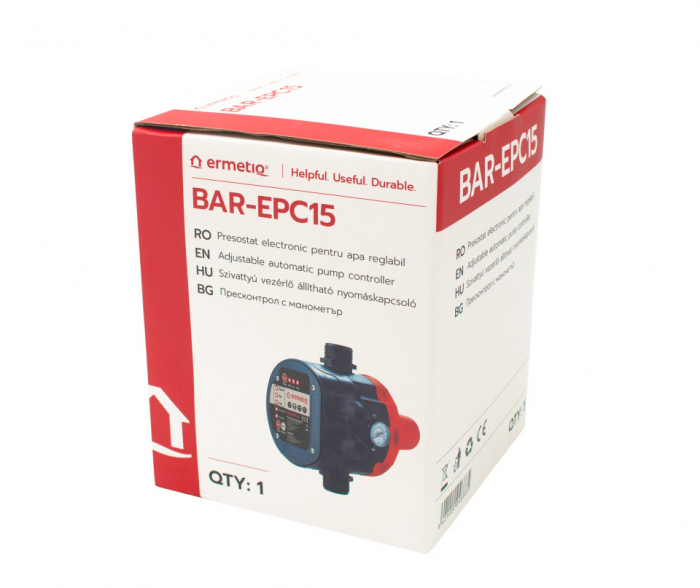Presostat Electronic pentru Apă Reglabil – BAR-EPC15, Control Digital al Presiunii între 0,5 și 10 bar, Protecție IP65, Ideal pentru Sisteme de Pompare și Aplicații Industriale [4]