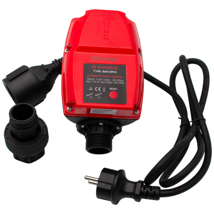 Presostat electronic reglabil BAR EPC4, control automat presiune apă, 230V, interval reglabil, senzor de presiune digital, protecție pompe, compatibil cu sisteme hidrofor și instalații casnice [3]