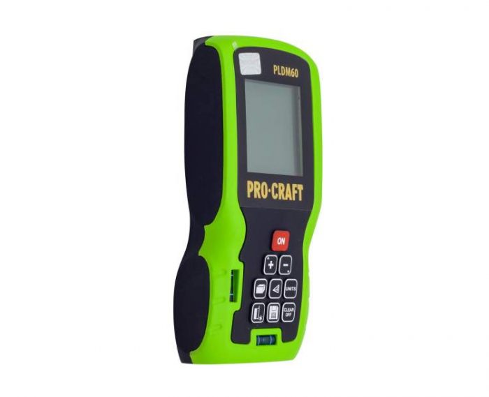 Telemetru cu laser Procraft PLDM60, 60 m, ± 1 mm precizie, 635 nm dioda laser, IP 54 [2]