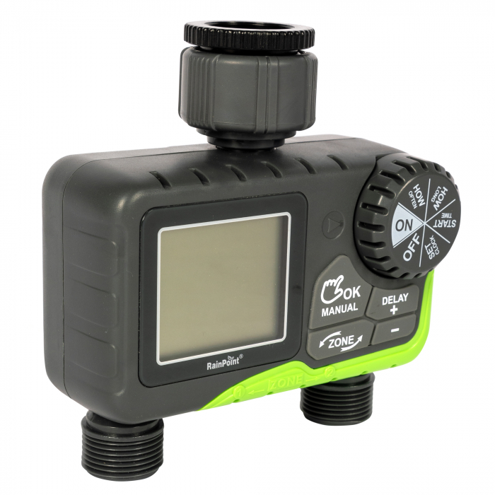 Programator de irigatii digital, presiune 0.5bari - 8bari, debit 35L/Min, 2 zone, Micul Fermier [7]
