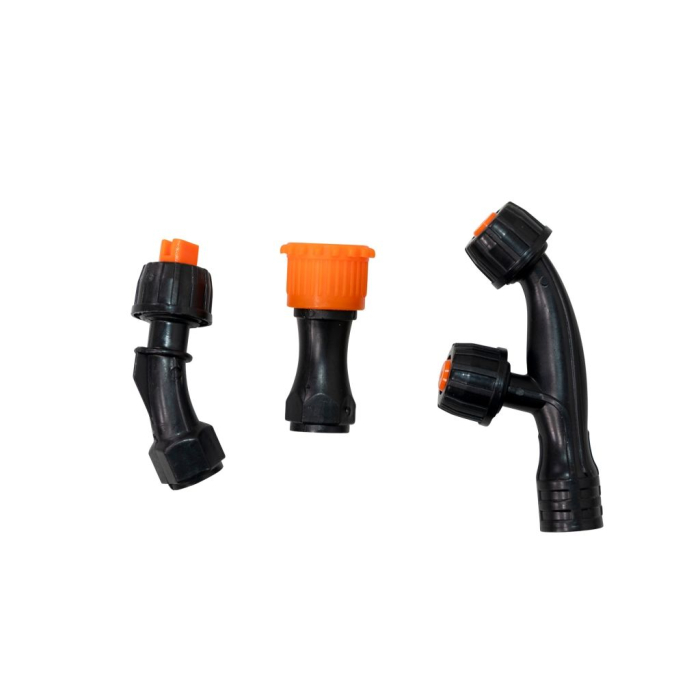 Pulverizator electric RURIS RS TANK 9000, rezervor 90 L, baterie 12V 12Ah, presiune 7 bari, debit 5 L/min, furtun 50 m, lance telescopică metalică, autonomie 4 ore [13]