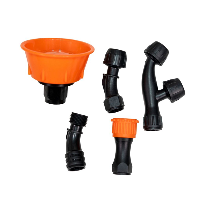 Pulverizator electric RURIS RSE 1800 PRO, rezervor 18 L, baterie Li-Ion 20V 4Ah, autonomie până la 2,5 ore, debit 4,5 L/min, presiune 87 PSI (6 bari), lance telescopică metalică, display LED [9]