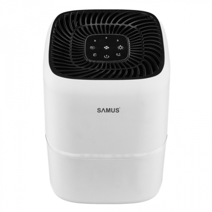 Purificator aer Samus Purify 18, suprafata de acoperire 18 mp, control touch, 4 trepte, ionizare, filtru HEPA, Alb [3]