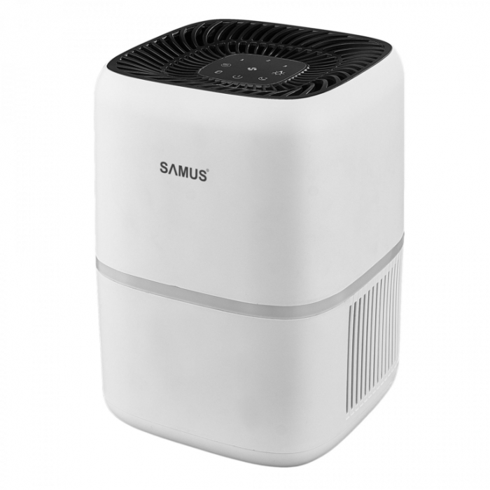 Purificator aer Samus Purify 18, suprafata de acoperire 18 mp, control touch, 4 trepte, ionizare, filtru HEPA, Alb [5]
