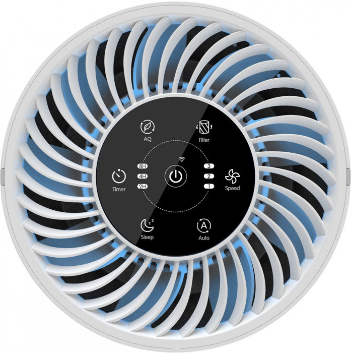 Purificator Tesla Air3, CADR 200 m3/h, Senzor calitate aer, WiFi, Timer, Filtru HEPA, Alb [4]