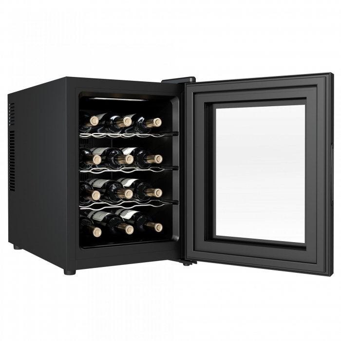 Racitor vinuri Samus SRV36CR12, 33 litri, clasa F, racire termoelectrica, iluminare interioara LED, control tactil cu afisaj electronic, 48 x 34.5 x 51 cm [2]