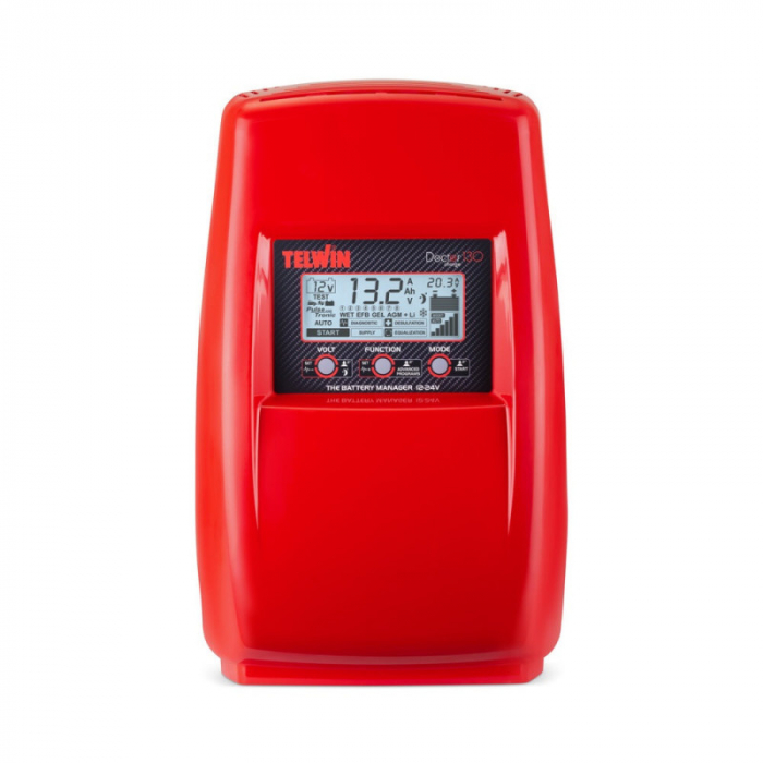 Redresor auto TELWIN DOCTOR CHARGE 130, asigura 5 functii, 12/24V, 10-1550 Ah [6]
